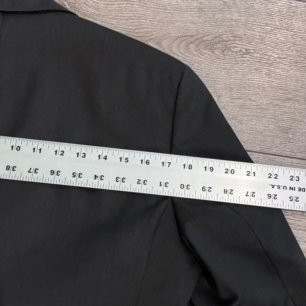 Hugo Boss Blazer Mens 38S Black Super 100 Virgin Wool Pasolini Movie Sport Coat